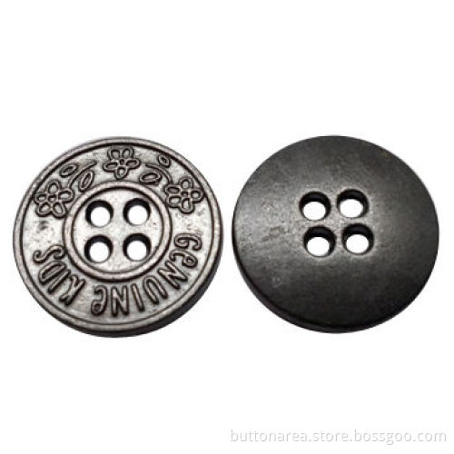 Alloy Sewing Button, Anti-nickel Color